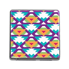 Triangles And Other Shapes Pattern Memory Card Reader (square)