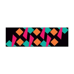 Shapes In Retro Colors  Sticker (bumper) by LalyLauraFLM