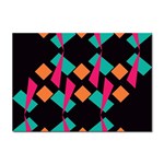 Shapes in retro colors  Sticker A4 (100 pack) Front