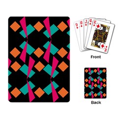 Shapes In Retro Colors  Playing Cards Single Design