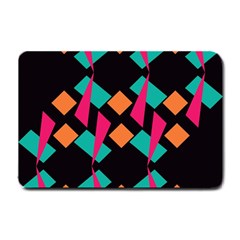 Shapes In Retro Colors  Small Doormat