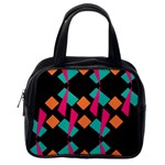 Shapes in retro colors  Classic Handbag (One Side) Front