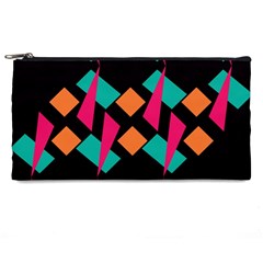 Shapes In Retro Colors  Pencil Case by LalyLauraFLM