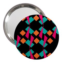 Shapes In Retro Colors  3  Handbag Mirror