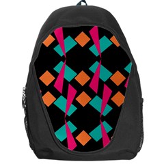 Shapes In Retro Colors  Backpack Bag by LalyLauraFLM