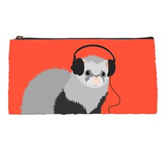 Funny Music Lover Ferret Pencil Cases by CreaturesStore