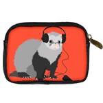 Funny Music Lover Ferret Digital Camera Cases Back