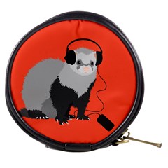 Funny Music Lover Ferret Mini Makeup Bags by CreaturesStore