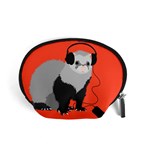 Funny Music Lover Ferret Accessory Pouches (Small)  Front