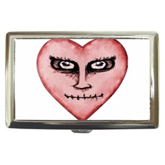 Angry Devil Heart Drawing Print Cigarette Money Cases by dflcprints