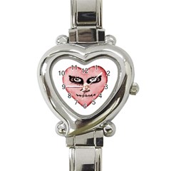 Angry Devil Heart Drawing Print Heart Italian Charm Watch by dflcprints