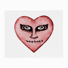 Angry Devil Heart Drawing Print Small Glasses Cloth by dflcprints