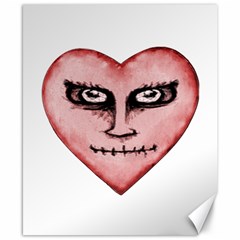 Angry Devil Heart Drawing Print Canvas 8  X 10  by dflcprints