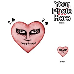 Angry Devil Heart Drawing Print Playing Cards 54 (heart) 