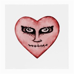 Angry Devil Heart Drawing Print Medium Glasses Cloth (2-side)