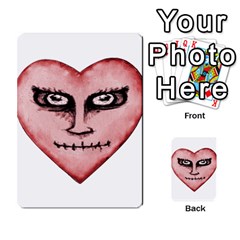 Angry Devil Heart Drawing Print Multi-purpose Cards (rectangle) 