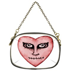 Angry Devil Heart Drawing Print Chain Purses (one Side)  by dflcprints