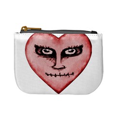 Angry Devil Heart Drawing Print Mini Coin Purses by dflcprints