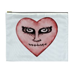 Angry Devil Heart Drawing Print Cosmetic Bag (xl) by dflcprints