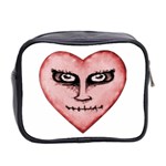 Angry Devil Heart Drawing Print Mini Toiletries Bag 2-Side Back