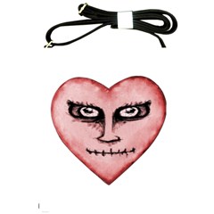 Angry Devil Heart Drawing Print Shoulder Sling Bags by dflcprints