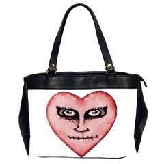 Angry Devil Heart Drawing Print Office Handbags (2 Sides)  by dflcprints