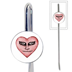 Angry Devil Heart Drawing Print Book Mark