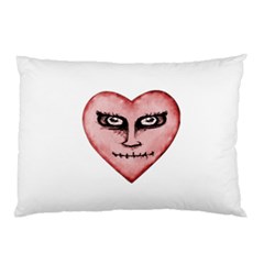 Angry Devil Heart Drawing Print Pillow Cases (two Sides) by dflcprints