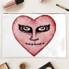 Angry Devil Heart Drawing Print Cosmetic Bag (xxl)  by dflcprints