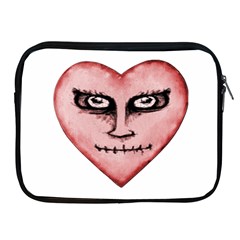 Angry Devil Heart Drawing Print Apple Ipad 2/3/4 Zipper Cases by dflcprints