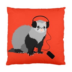 Funny Music Lover Ferret Standard Cushion Cases (two Sides)  by CreaturesStore