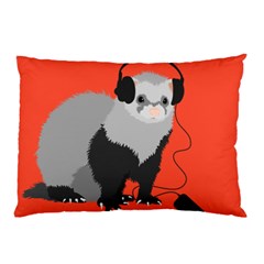 Funny Music Lover Ferret Pillow Cases (two Sides) by CreaturesStore