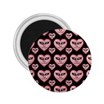 Angry Devil Hearts Seamless Pattern 2.25  Magnets Front