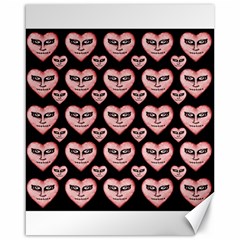 Angry Devil Hearts Seamless Pattern Canvas 16  X 20  