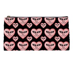 Angry Devil Hearts Seamless Pattern Pencil Cases by dflcprints