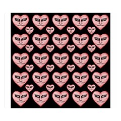 Angry Devil Hearts Seamless Pattern Double Sided Flano Blanket (small)  by dflcprints