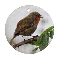 Robin Round Ornament by DeneWestUK