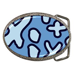 Blue Maths Signs Belt Buckles