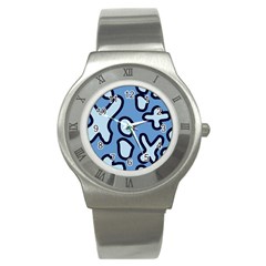 Blue Maths Signs Stainless Steel Watches