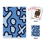 Blue maths signs Playing Card Back