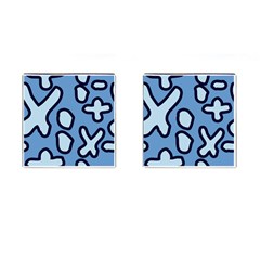 Blue Maths Signs Cufflinks (square)