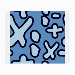 Blue Maths Signs Small Glasses Cloth (2-side)