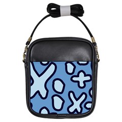 Blue Maths Signs Girls Sling Bags