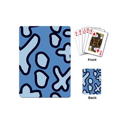 Blue Maths Signs Playing Cards (mini)  by maregalos