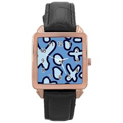 Blue Maths Signs Rose Gold Watches