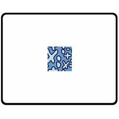 Blue Maths Signs Double Sided Fleece Blanket (medium) 