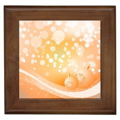 Wonderful Christmas Design With Sparkles And Christmas Balls Framed Tiles