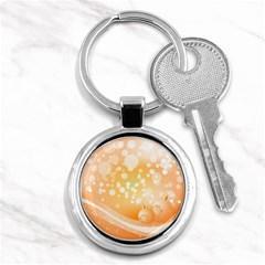 Wonderful Christmas Design With Sparkles And Christmas Balls Key Chains (round) 