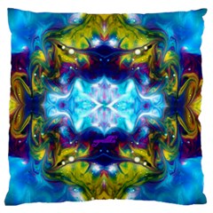 Mocking Of Chance By Saprillika Large Cushion Case (two Sided) 