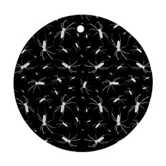 Spiders Seamless Pattern Illustration Round Ornament (two Sides) 